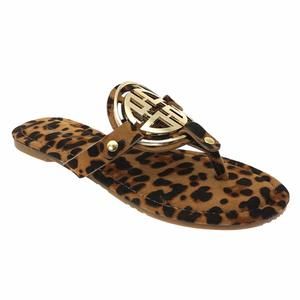 NEW PIERRE DUMAS WOMEN'S LIMIT-24 LEOPARD SANDALS 10 M